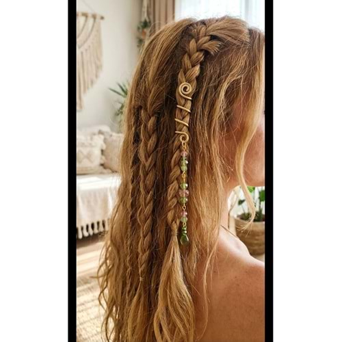 Hair cuff saç aksesuarı saç tokası tinsel cuff