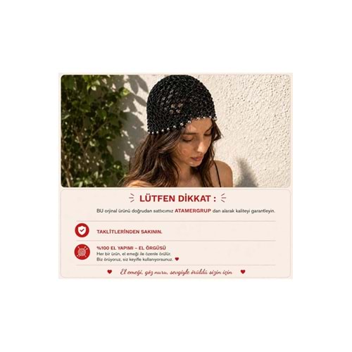 El Yapımı Örgü Bandana | Boncuk Detaylı Işıltılı Saç Aksesuarı | Yazlık Bohem Stil Alternatif