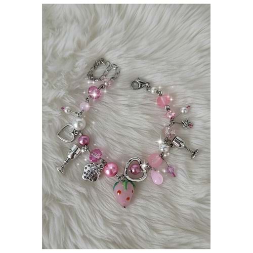 Wine???? design bracelet vintage y2k bileklik