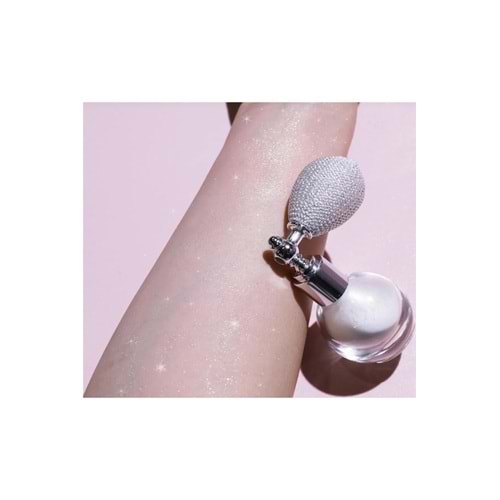 Beyaz&Silver Glitter Toz Sprey, Yüz Ve Vucut Simi Işıltılı