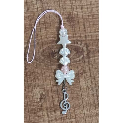 YAKA KARTI CHARMI, TELEFON CHARMI , ÇANTA SÜSÜ, CHARMLI TELEFON ASKISI. SOL ANAHTARI, MÜZİK