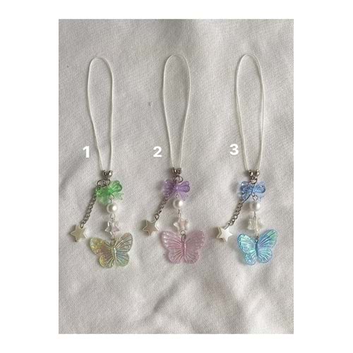 Soft Butterfly y2k Fairycore Telefon Charmı