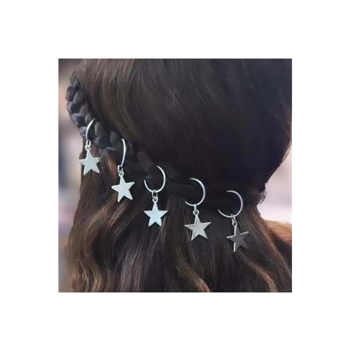 Silver Star Tekli Saç Yüzüğü