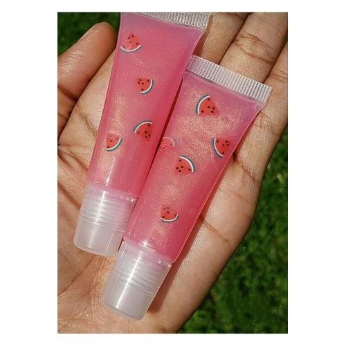 Pembe karpuzlu lipgloss 2 li set