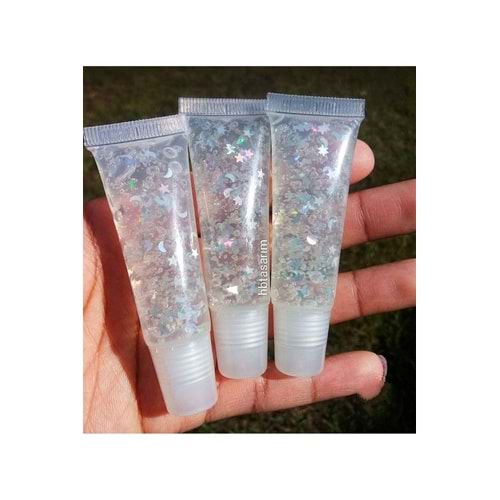 Lipgloss dudak parlatıcısı ay-yıldız detaylı