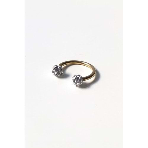 Taşlı Top Gold Piercing