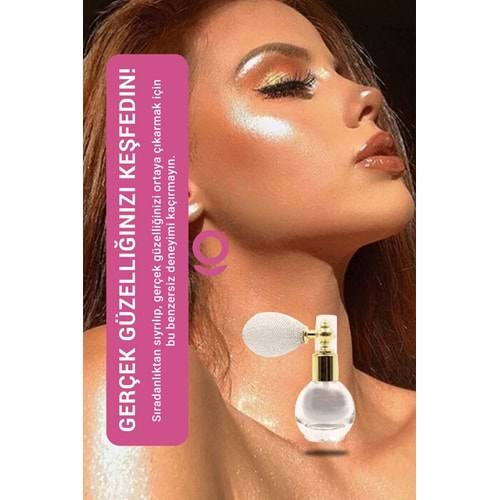 Yüz Ve Vucut Simi Işıltılı Pudra Spray Basmalı Sprey