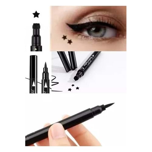 Ab Çift Uçlu Yıldız Desenli Eyeliner