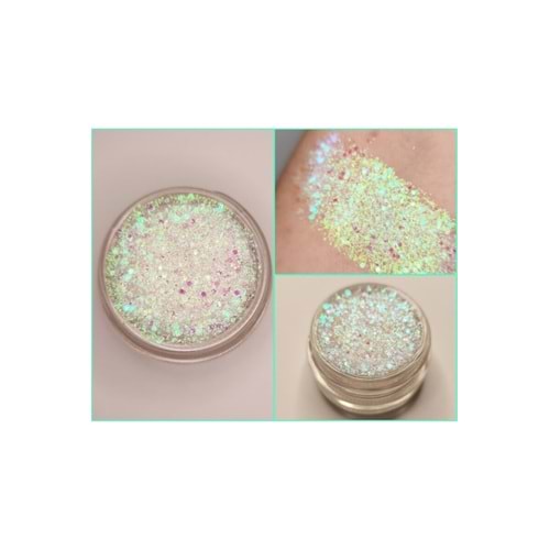 Face Glitter Yüz Simi Makyaj Simi Işıltılı Parlak Jel Vücut Simi