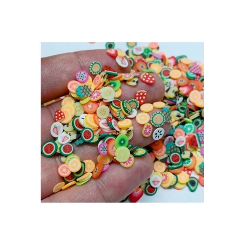 Meyve Epoksi Reçine Mini Meyve Pul Fimo Boncuk Meyve , Takı Malzemeleri