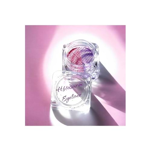 Pembe-lila eyeliner