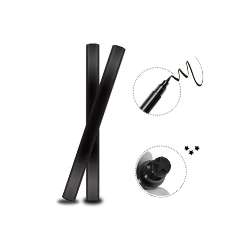 Çift Uçlu Yıldız Desenli Eyeliner