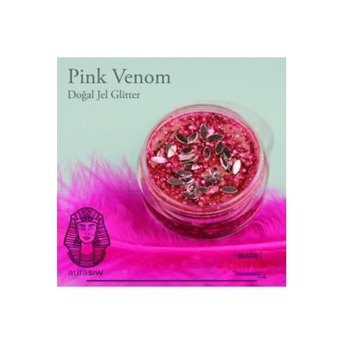 Pink Venom - Jel Formlu Doğal Glitter