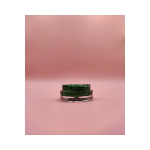 Mini Doğal Jel Glitter - Green 5ml