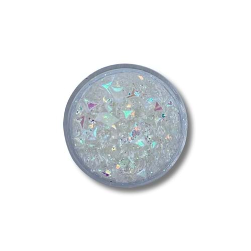 Jel Formlu Parlak Glitter - White Space
