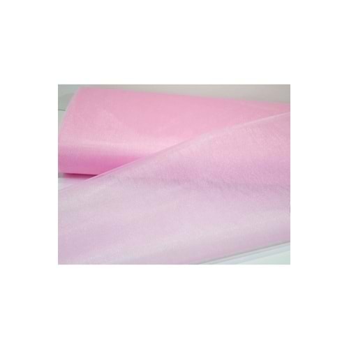 Bebe Pembe Kristal Tül 10 Metre Özel Kumaş Kumaş Bohça Valiz Bebe Pembe Süsü Süsleme Tülü