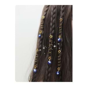 Nazarlı Gold sac yüzükleri ??haircuff saç aksesuarı set