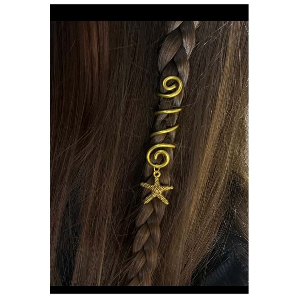 Yıldız charmlı hair Cuff ?? Pinterest saç tokası ?