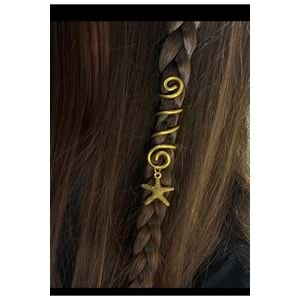 Yıldız charmlı hair Cuff ?? Pinterest saç tokası ?