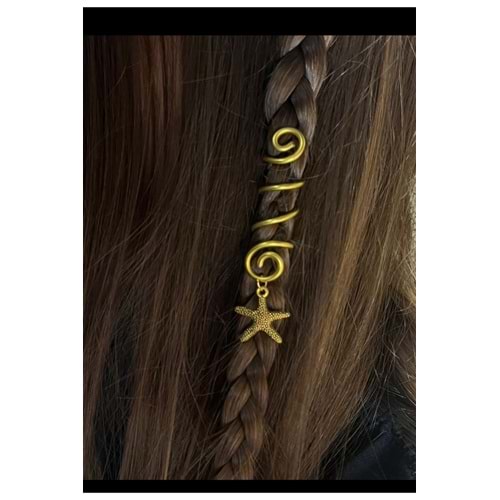 Yıldız charmlı hair Cuff ?? Pinterest saç tokası ?