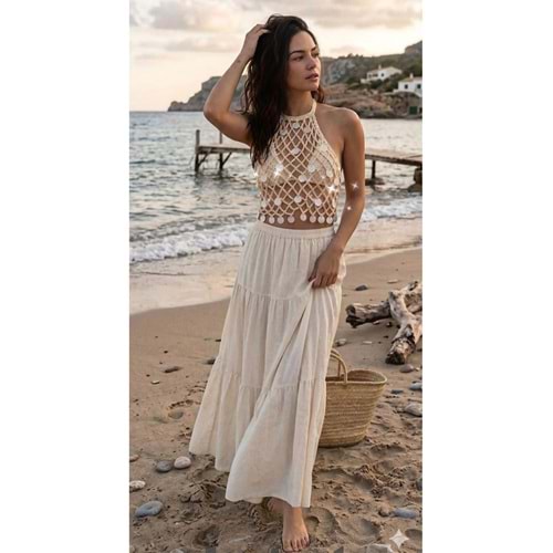 Bohem stil file bustiyer özel tasarım pullu???? Pinterest kızı