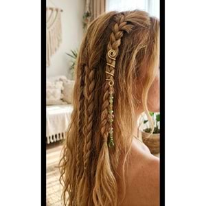 Hair cuff saç aksesuarı saç tokası tinsel cuff