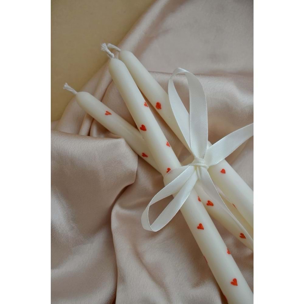 3’lü Kalpli Şamdan Mum- %100 soya wax