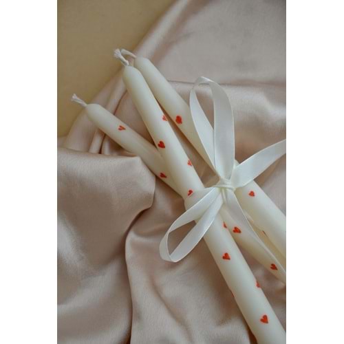 3’lü Kalpli Şamdan Mum- %100 soya wax