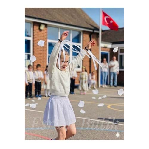 Kurdele Dans Gösteri Bilekliği Saç Tokası, 23 Nisan 29 Ekim Çocuk Gösteri Bilekliği 10 Çift