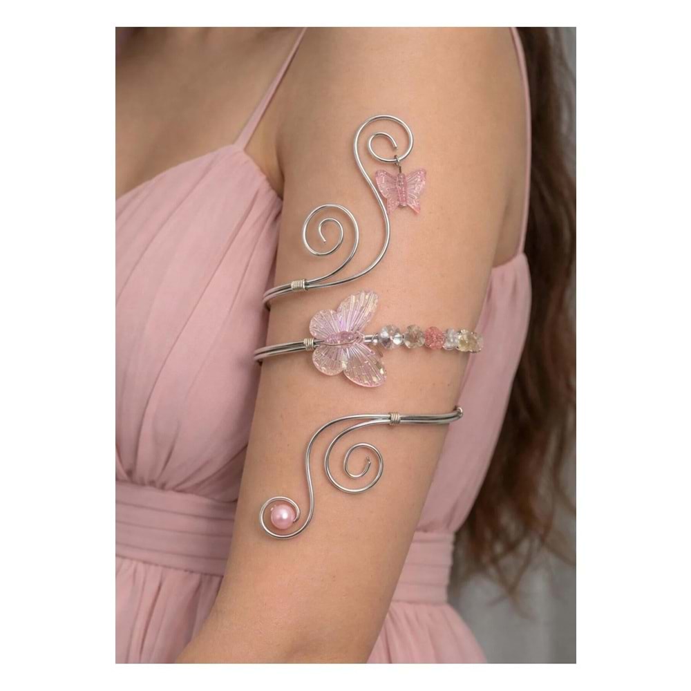 Coquette Çiçekli Fairycore Bileklik Hediye Kişiye Özel Ayarlanabilir Armcuff