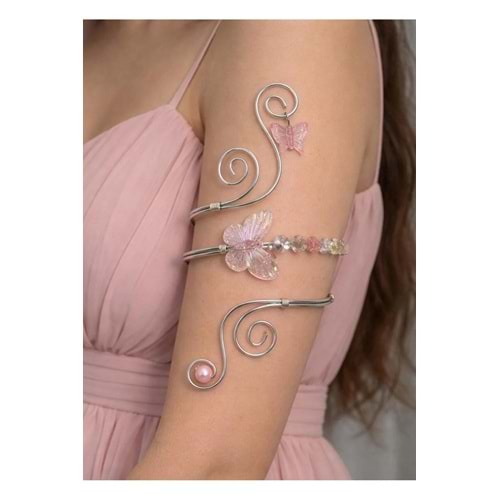 Coquette Çiçekli Fairycore Bileklik Hediye Kişiye Özel Ayarlanabilir Armcuff