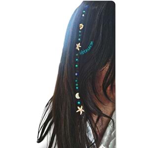 Tinsel saç boncuğu saç ipi saç aksesuarı
