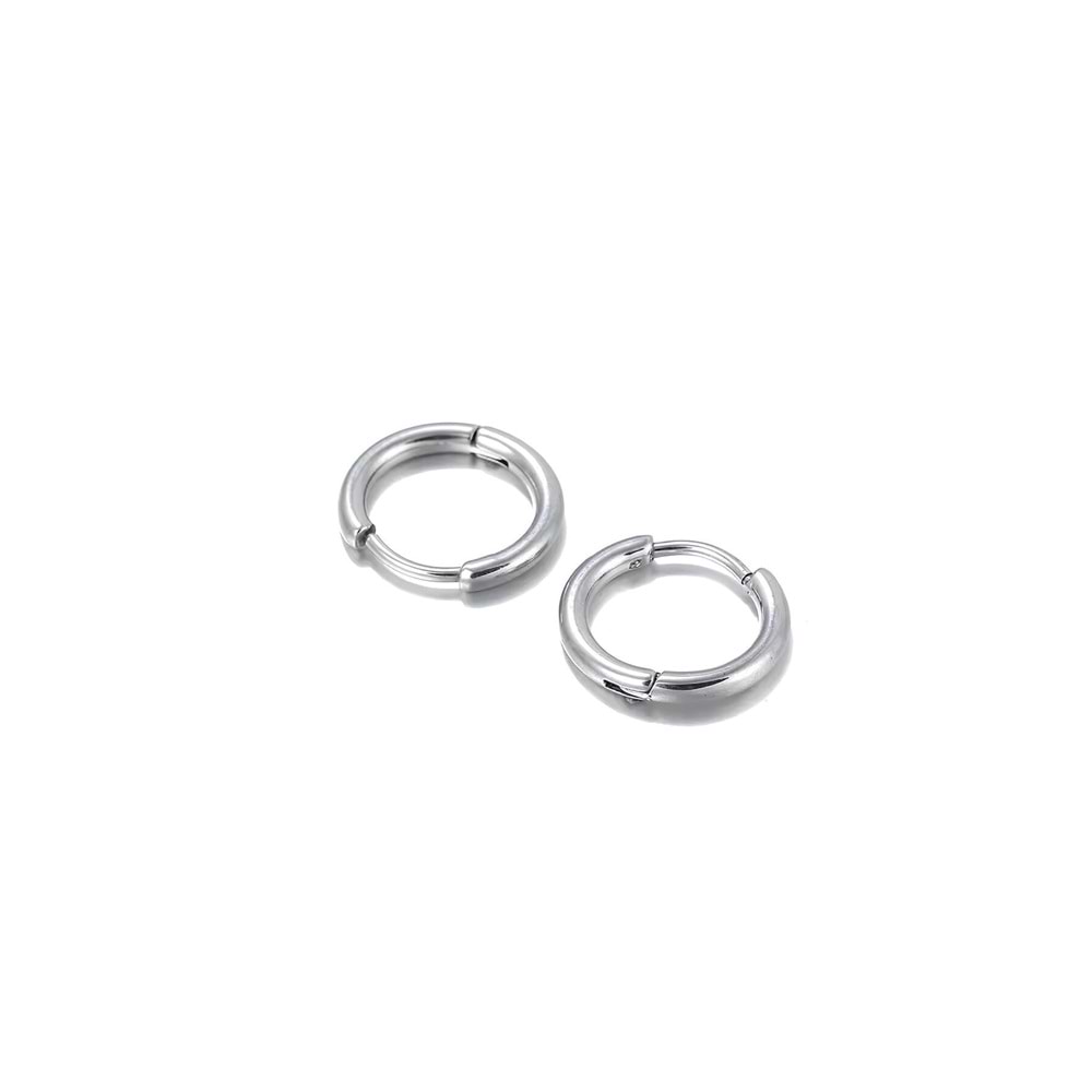 8mm Halka Çelik Küpe - Küçük Boy Halka Küpe