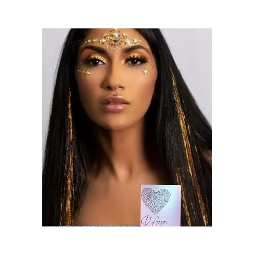 D’Arya Bakır Bronz Tinsel Saç Simi – Copper Bronze Hair Tinsel DD284