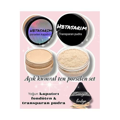 Yoğun kapatıcı fondöten set