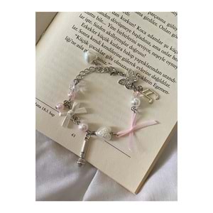 Babymonster Blackpink Temalı Fairycore Coquette Charm Fiyonk Bileklik