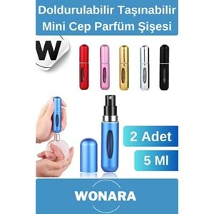 Deluxe Seri Koku Şişesi Doldurulabilir Portatif Çanta İçi Küçük Cep Parfüm Şişesi 5 Ml 10 Adet