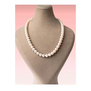 Inci Beyaz Kadın Kolye 10m Kaliteli Inci