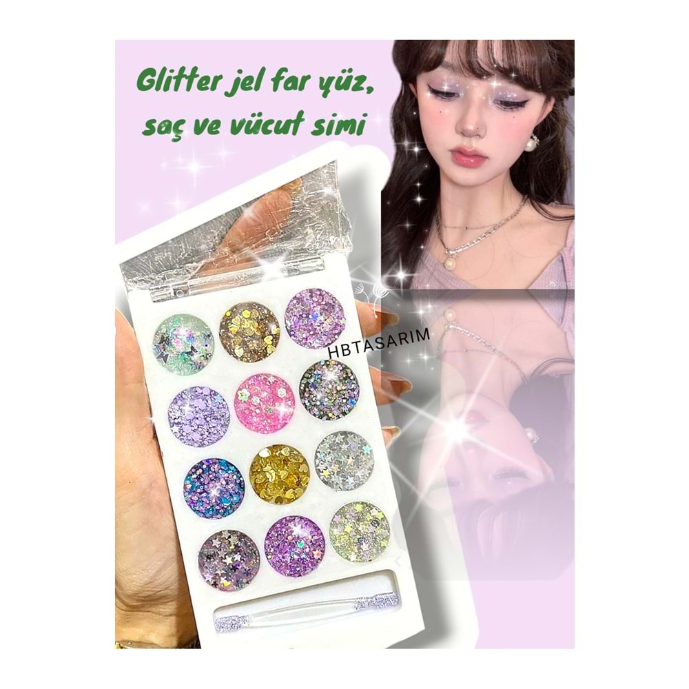 Şekilli yüz -saç ve vücut simi & göz farı