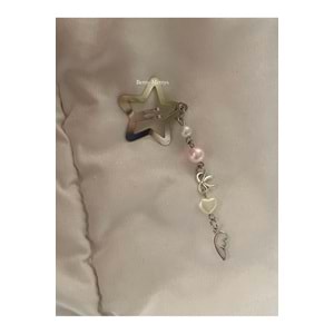 Melek Kanadı Charmlı Fiyonklu Fairycore Coquette Yıldız Toka Hair Clip