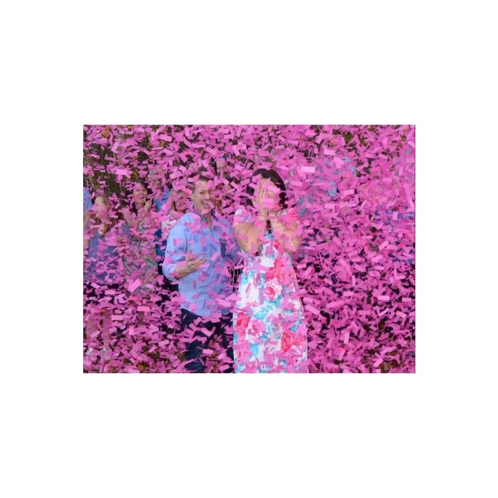 Cinsiyet Partisi 1 Adet Pembe Konfeti Cinsiyet Belirleme Konfetisi Gender Reveal Kız Mı Erkek Mi