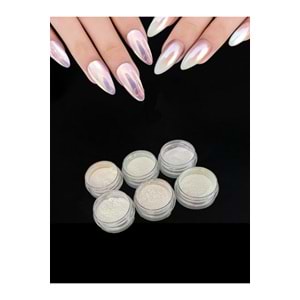 İnci Tozu 6 Lı Paket Nail Art Kalıcı Oje Tırnak Süsleme