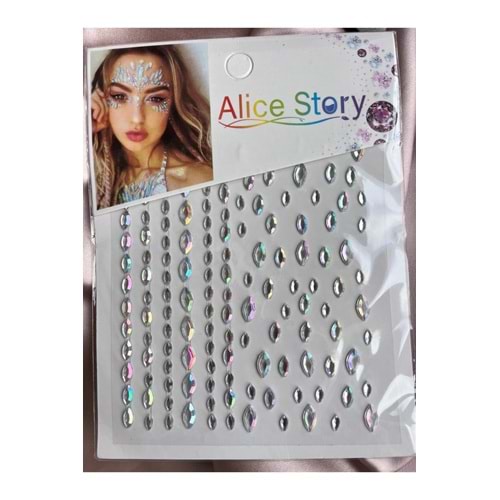 Taşlı kendinden yapışan yüz taşı taşlı sticker
