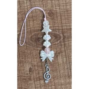 YAKA KARTI CHARMI, TELEFON CHARMI , ÇANTA SÜSÜ, CHARMLI TELEFON ASKISI. SOL ANAHTARI, MÜZİK
