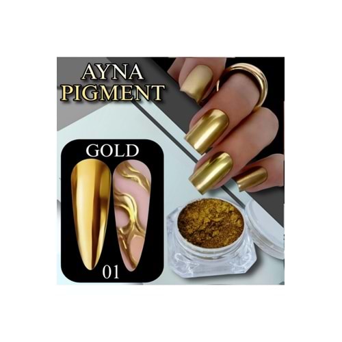 TIRNAK AYNA KROM TOZU GOLD(ALTIN)