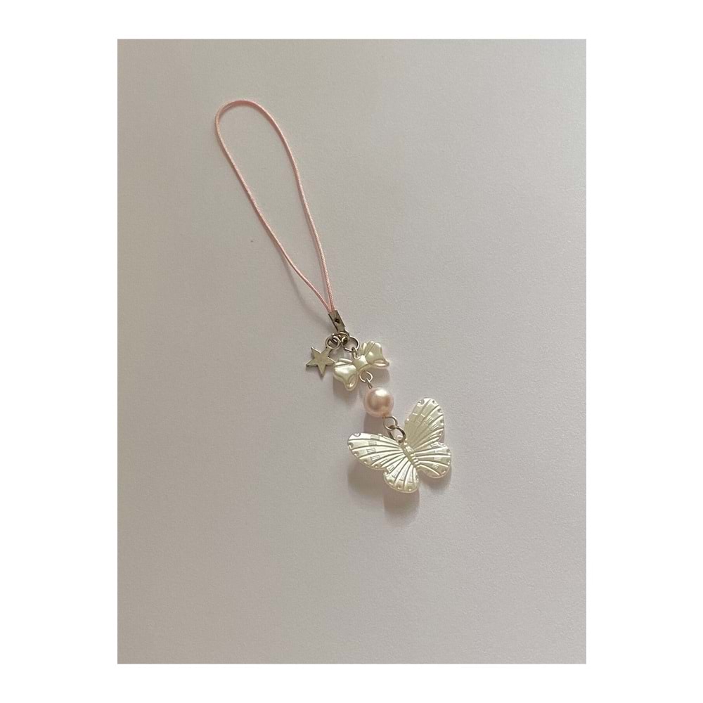Pearly Butterfly y2k Fairycore Coquette Telefon Charmı