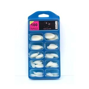 Professional 100'lü Kutulu Badem Takma Tırnak & Kırılmaz Oje Tutar - Almond False Nails