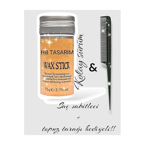 Hair Wax Stick Saç Şekillendirici, Sabitleyici, Saç Waxı