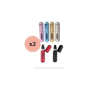 2 Adet Parfüm Şişesi Taşınabilir Mini Doldurulabilir Atomizer Parfüm Şişeleri Boş Küçük