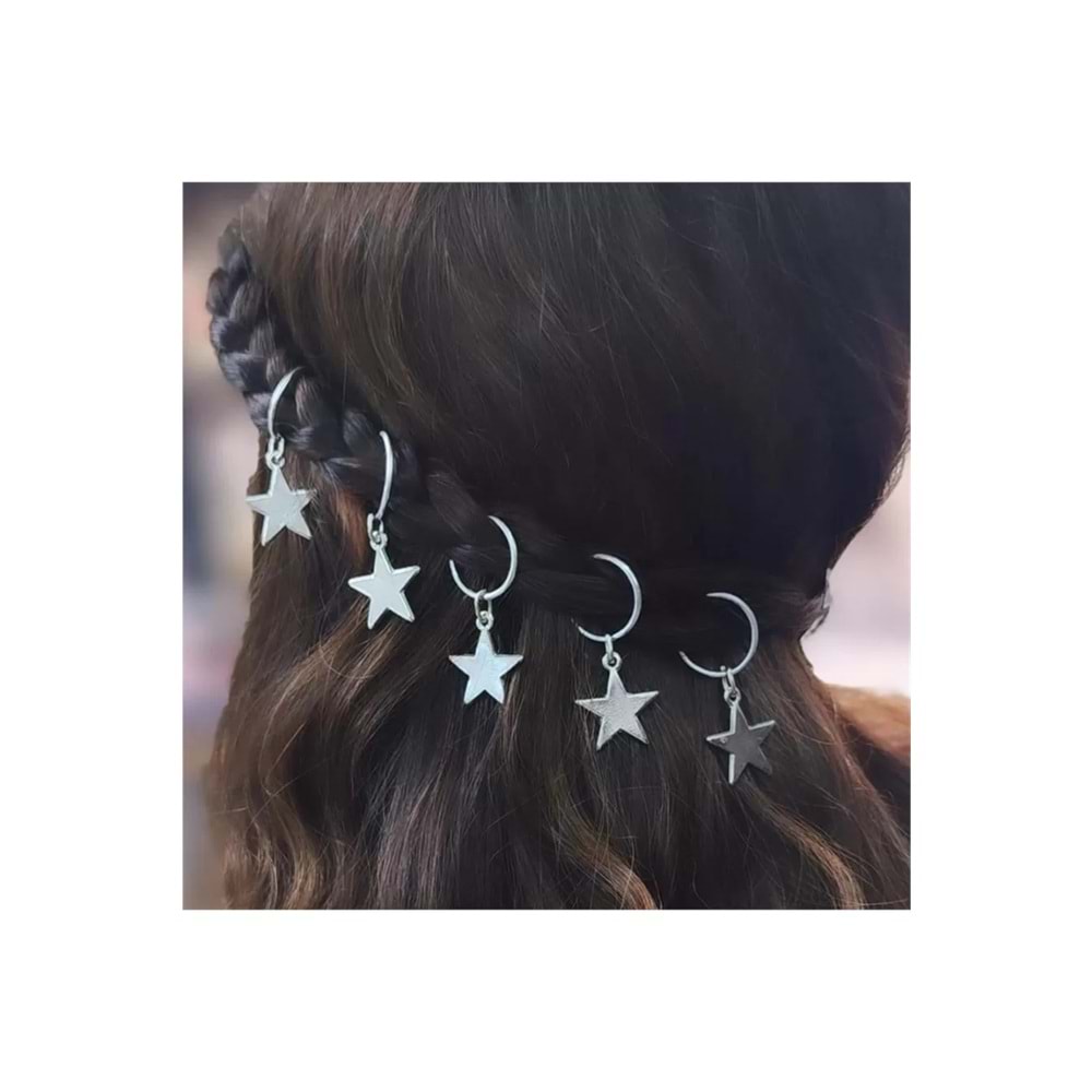 Silver Star Tekli Saç Yüzüğü